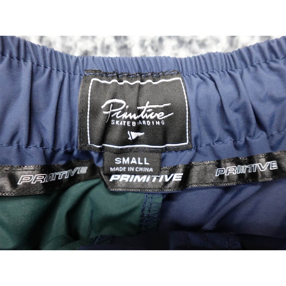 Primitive Skateboarding Colorblock Shorts Mens Small Navy Green Globe Logo 7893 - Picture 3 of 8